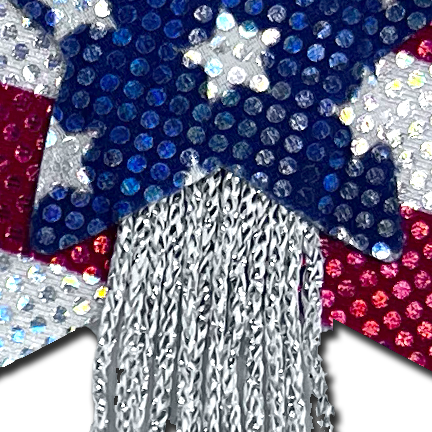 5-Pack: Tassel Pasties: American Patriotic Sparkling Stars & Stripes USA Breast Pasties by Pastease®